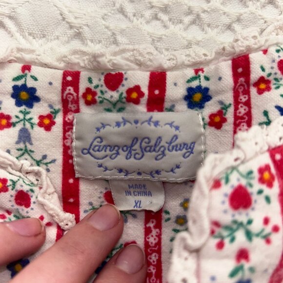 Lanz of Salzburg Flannel Nightgown XL - Picture 3 of 3